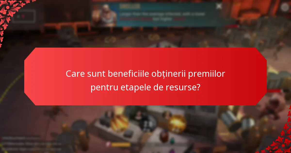 Ce tipuri de resurse sunt disponibile în premiile pentru etapele de resurse?