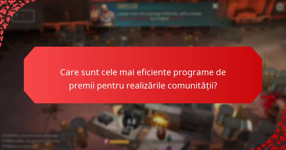 Care sunt beneficiile participării la programele de premii pentru realizări?