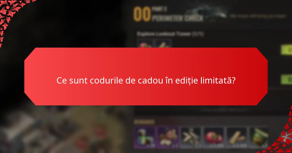 Care sunt cele mai căutate coduri de cadou în ediție limitată?